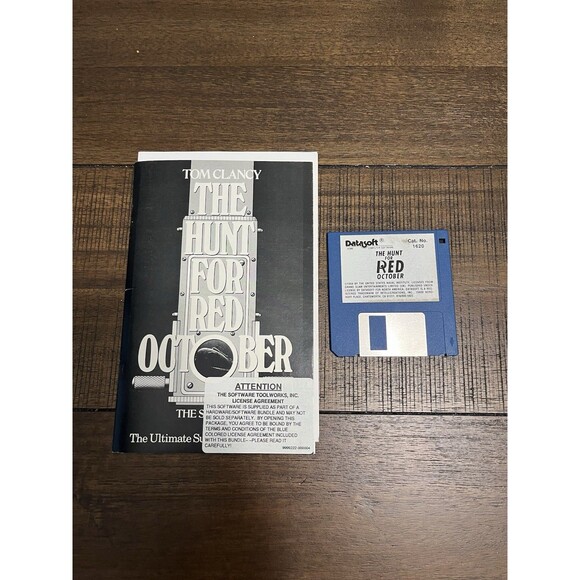 The Hunt for Red October Apple Macintosh Datasoft Computer Game - Picture 1 of 5
